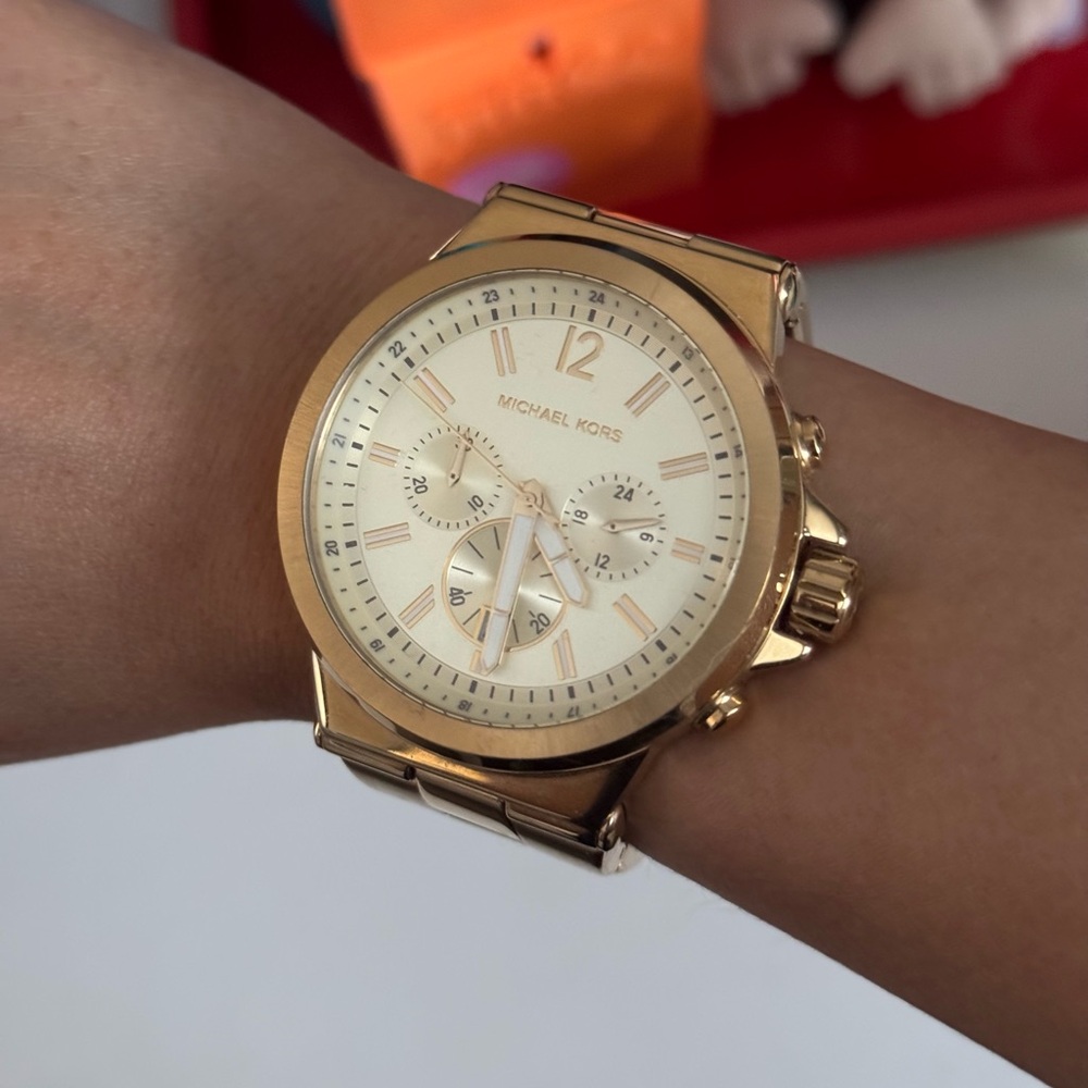 Michael Kors Oversized Dylan Gold-Tone Watch